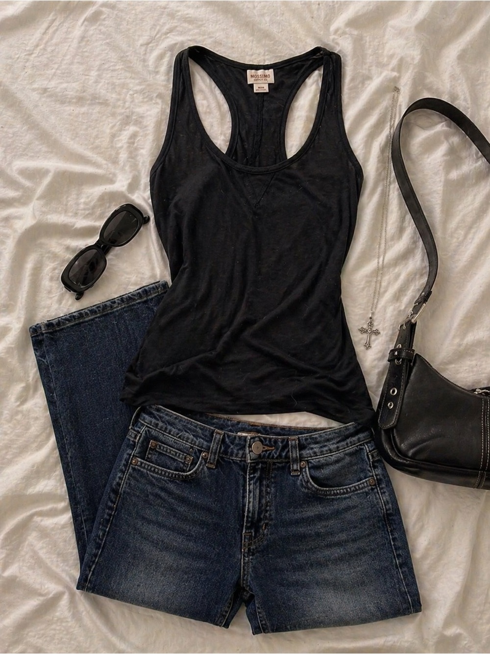 Mossimo Supply Co. Black Racerback Tank Top